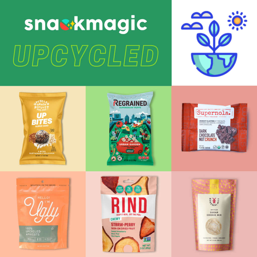 Snacks on the SnackMagic menu that are upcycled