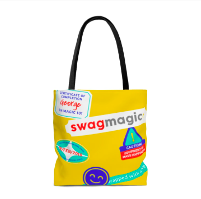 SwagMagic branded swag - reusable tote bag 