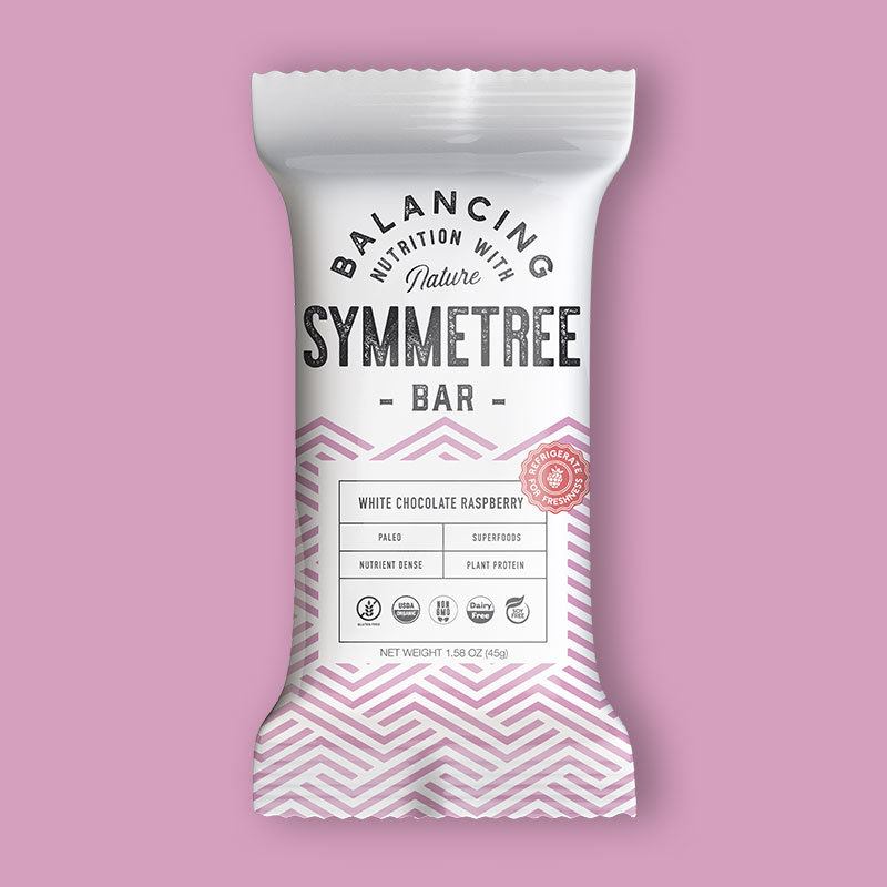Symmetree Bar - white chocolate raspberry