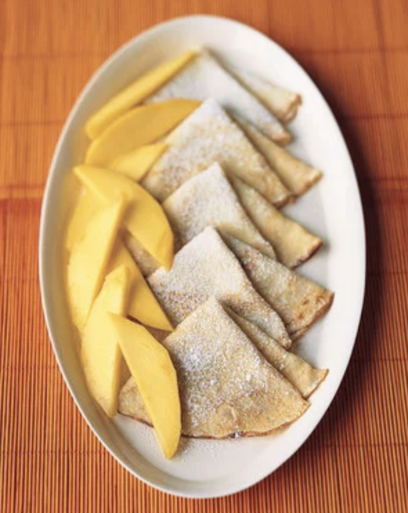 Crepe and mango