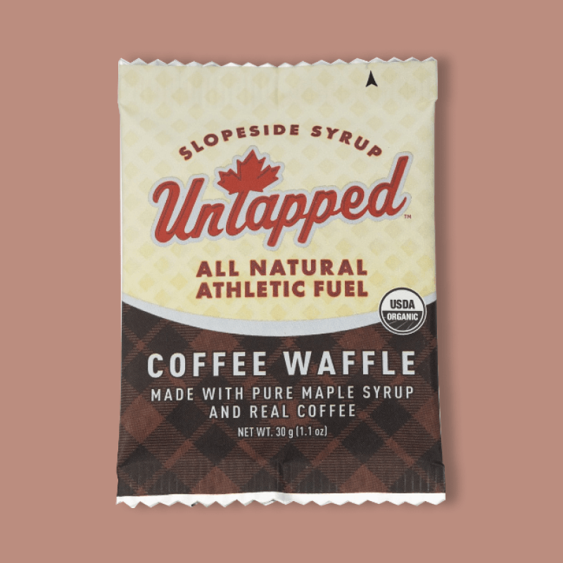 Coffee Waffle from Slopeside Syrup, made with Pure Maple Syrup and Real Coffee.