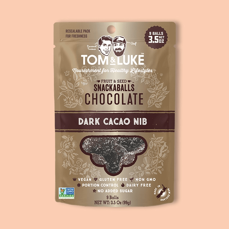 Tom & Luke Fruit & Seed Snackaballs Chocolate Dark Cacao Nib