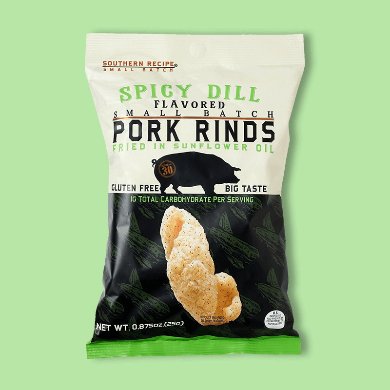 Spicy Dill Pork Rinds