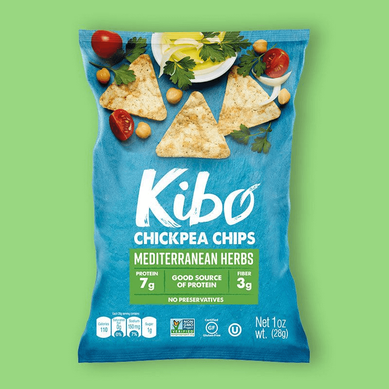 Kibo Chickpea Chips Mediterranean Herbs