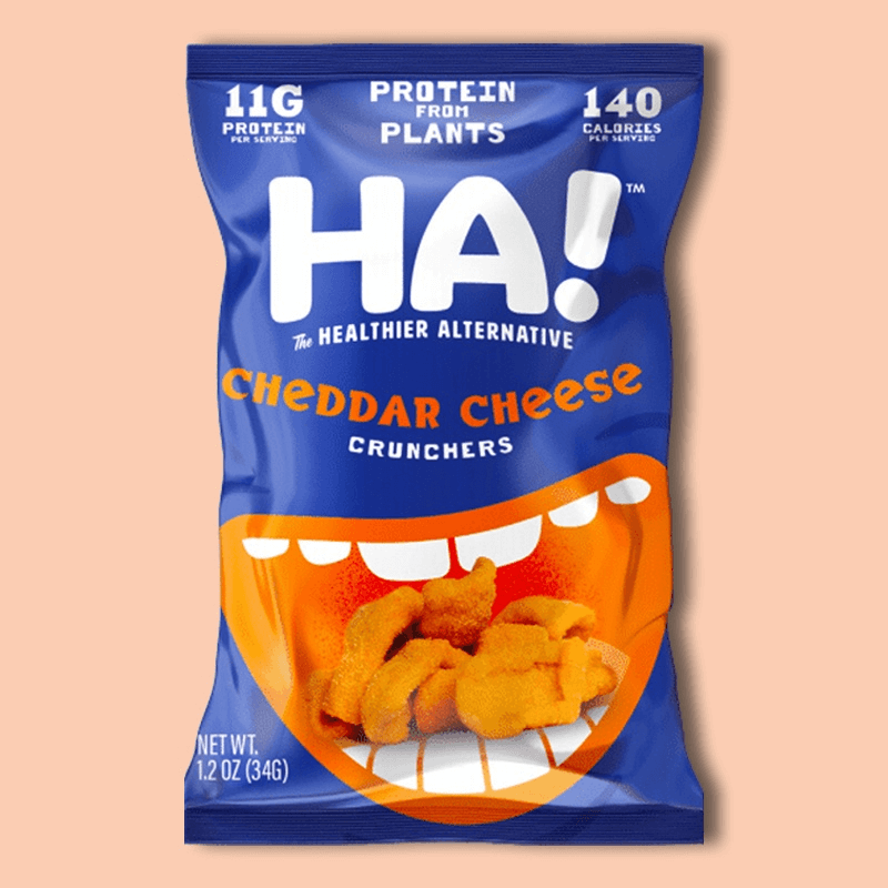HA! The Healthier Alternative Cheddar Cheese Crunchers. 