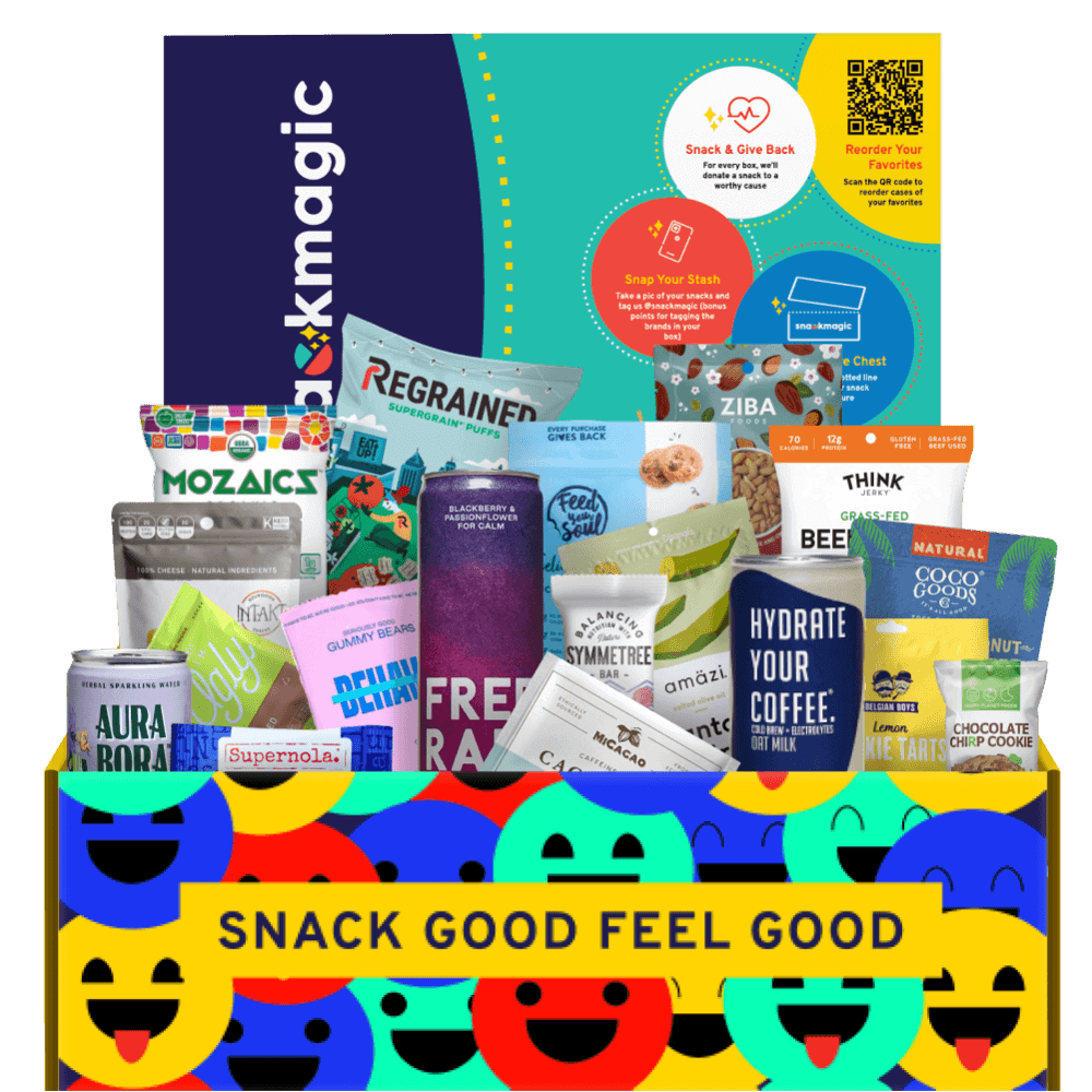 A huge SnackMagic box of snacks and treats from conscious brands.